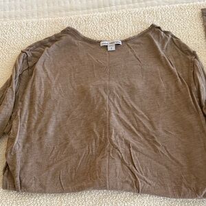 James Perse Brown Women's Long Sleeve Tee